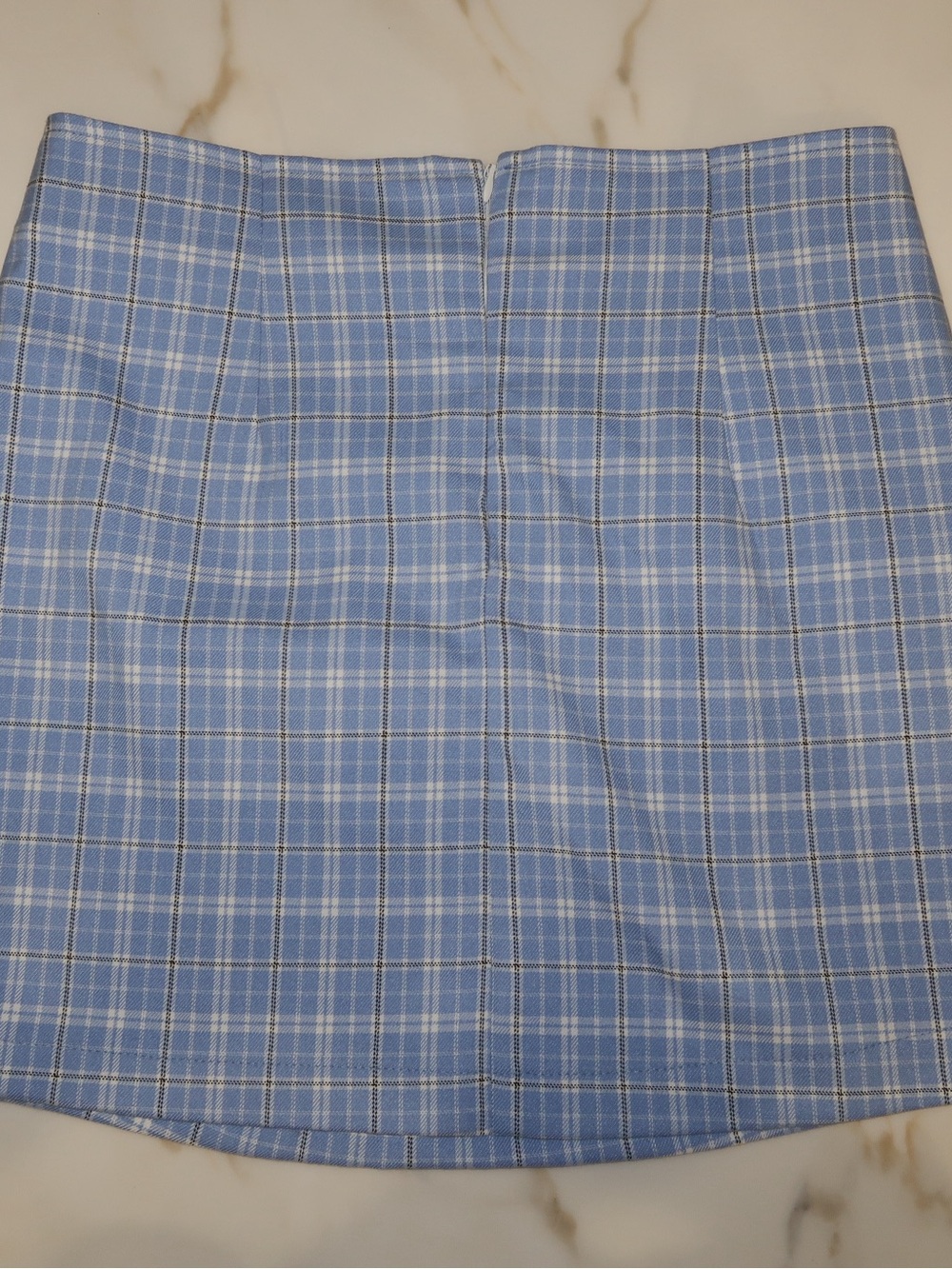 Boathouse/Harlow Light Blue Plaid Mini Skirt - Picture 7 of 9